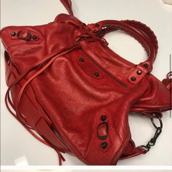 COPY - Balenciaga Red Moto Cross Bag🔥🔥🔥Rare to find! - Picture 3 of 6